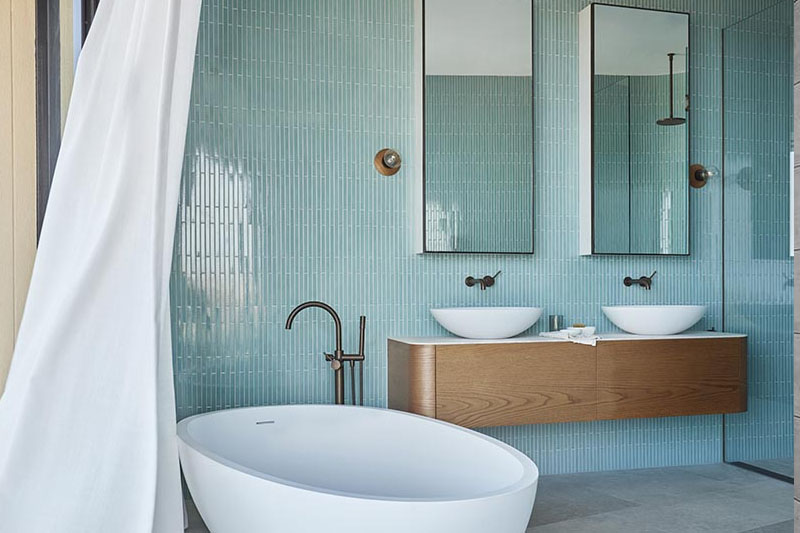 Aqua Blue bathroom