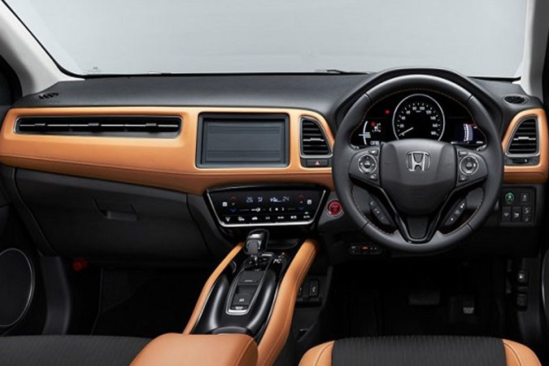 Interior of the Honda Vezel 2022