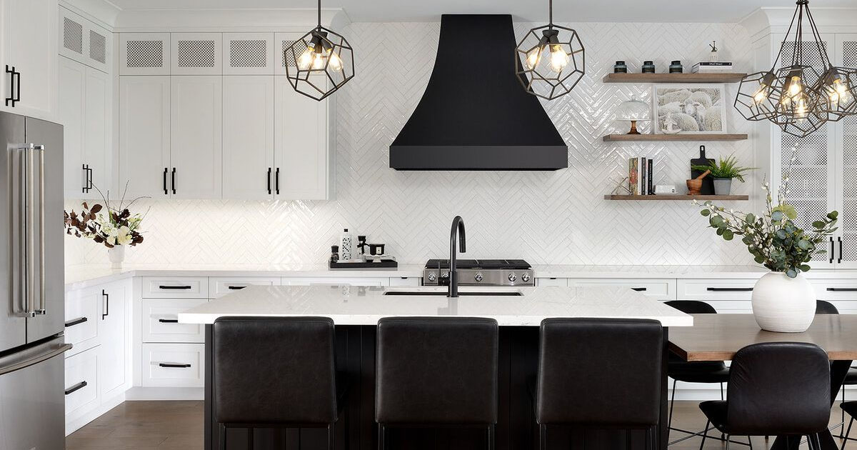 Black And Gold Pendant Lights For Kitchen Island