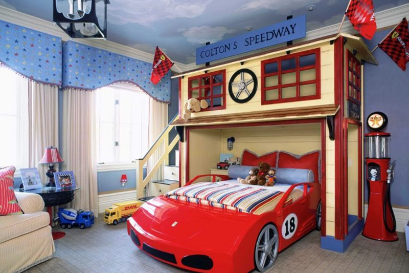 Sports car designed bedroom